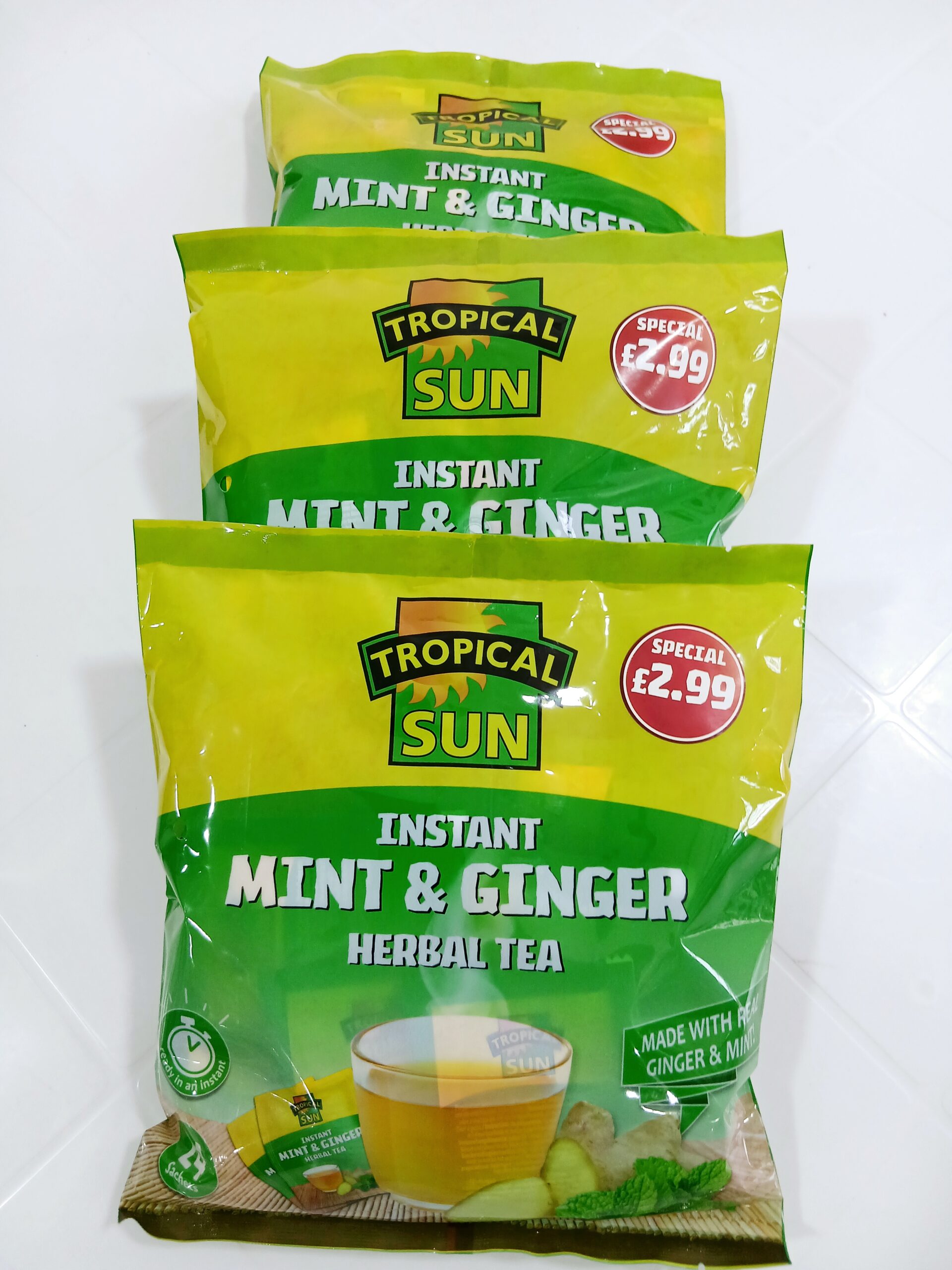 Tropical Sun Instant Mint & Ginger Tea
