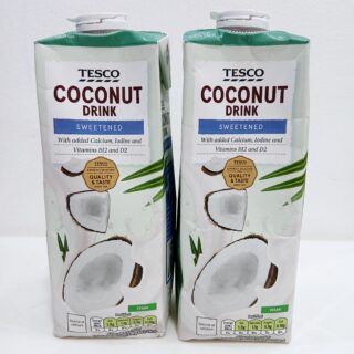 Tesco coconut drink (sweetened)
