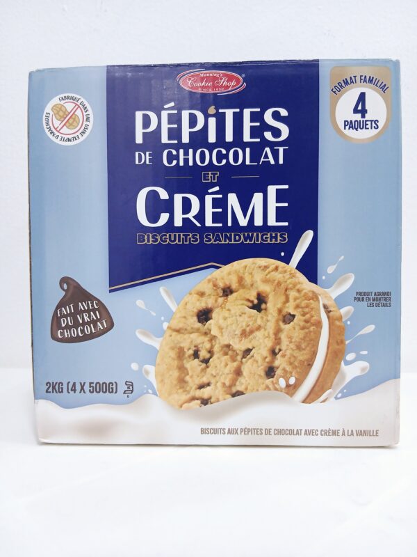 Chocolate Chips and Creme Sandwich cookies