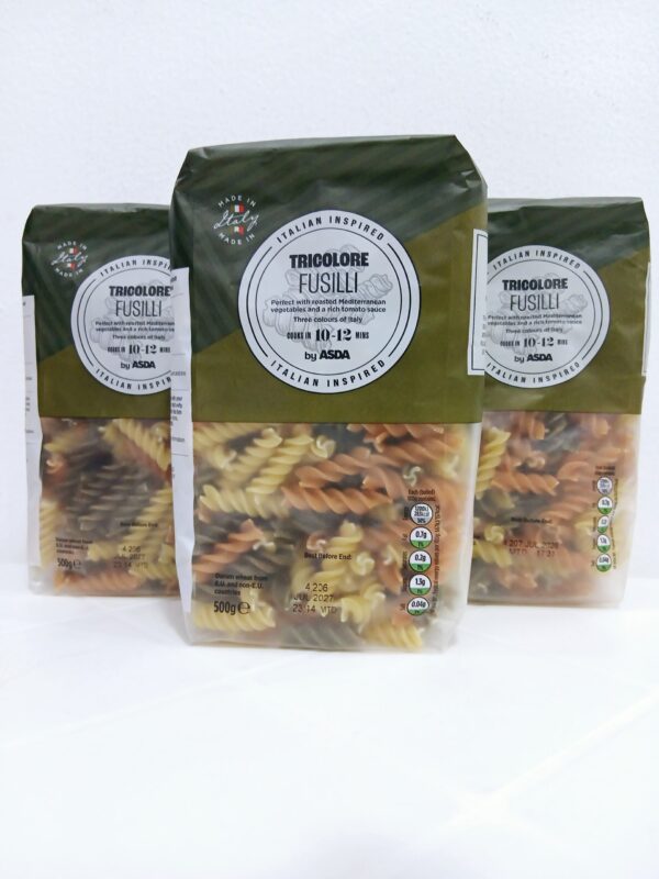 Tricolore Fusilli Pasta (Italian Inpired)