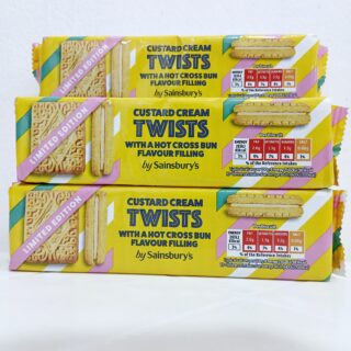 Custard cream twists biscuits