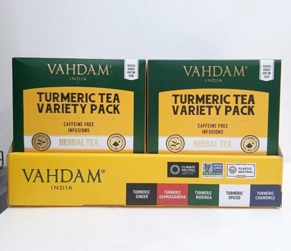 Vahdam Tumeric Tea Variety Pack - Image 2