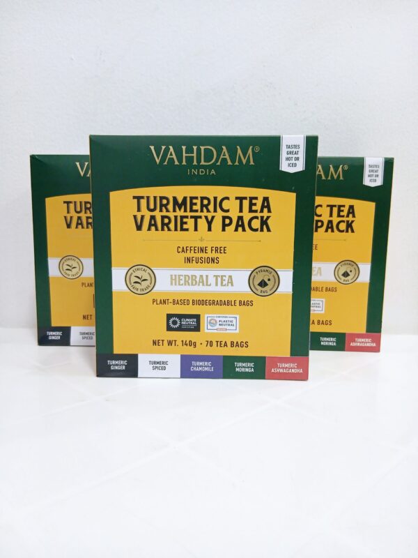 Vahdam Tumeric Tea Variety Pack