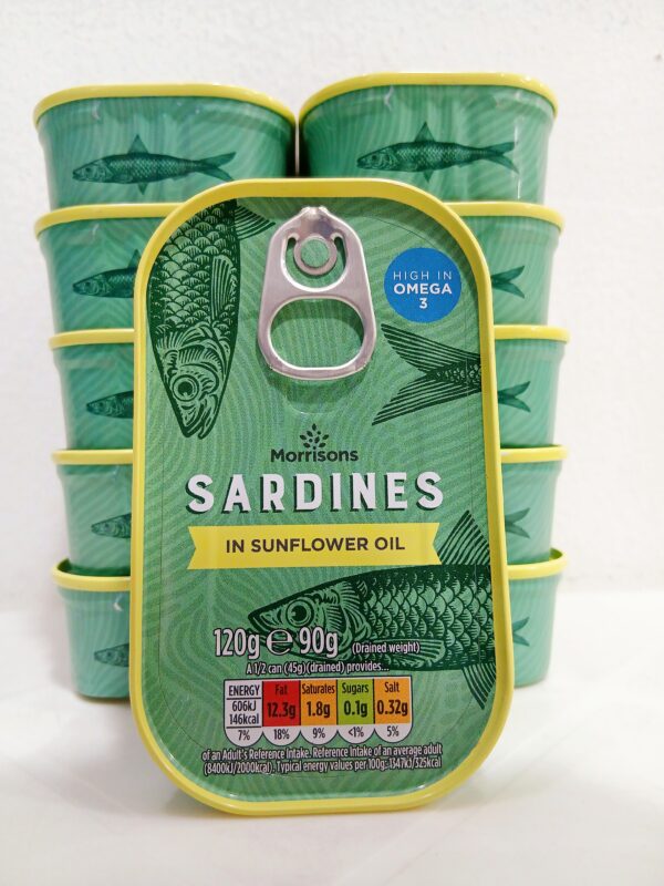 Morrisons sardines in sunflower oil