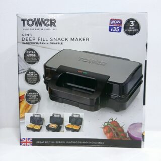 Tower 3 in 1 deep fill snack maker